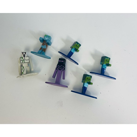 Minecraft Dungeons Lot of 6 Diecast 2" Jada Toys Nano Metalfigs - Picture 3 of 4